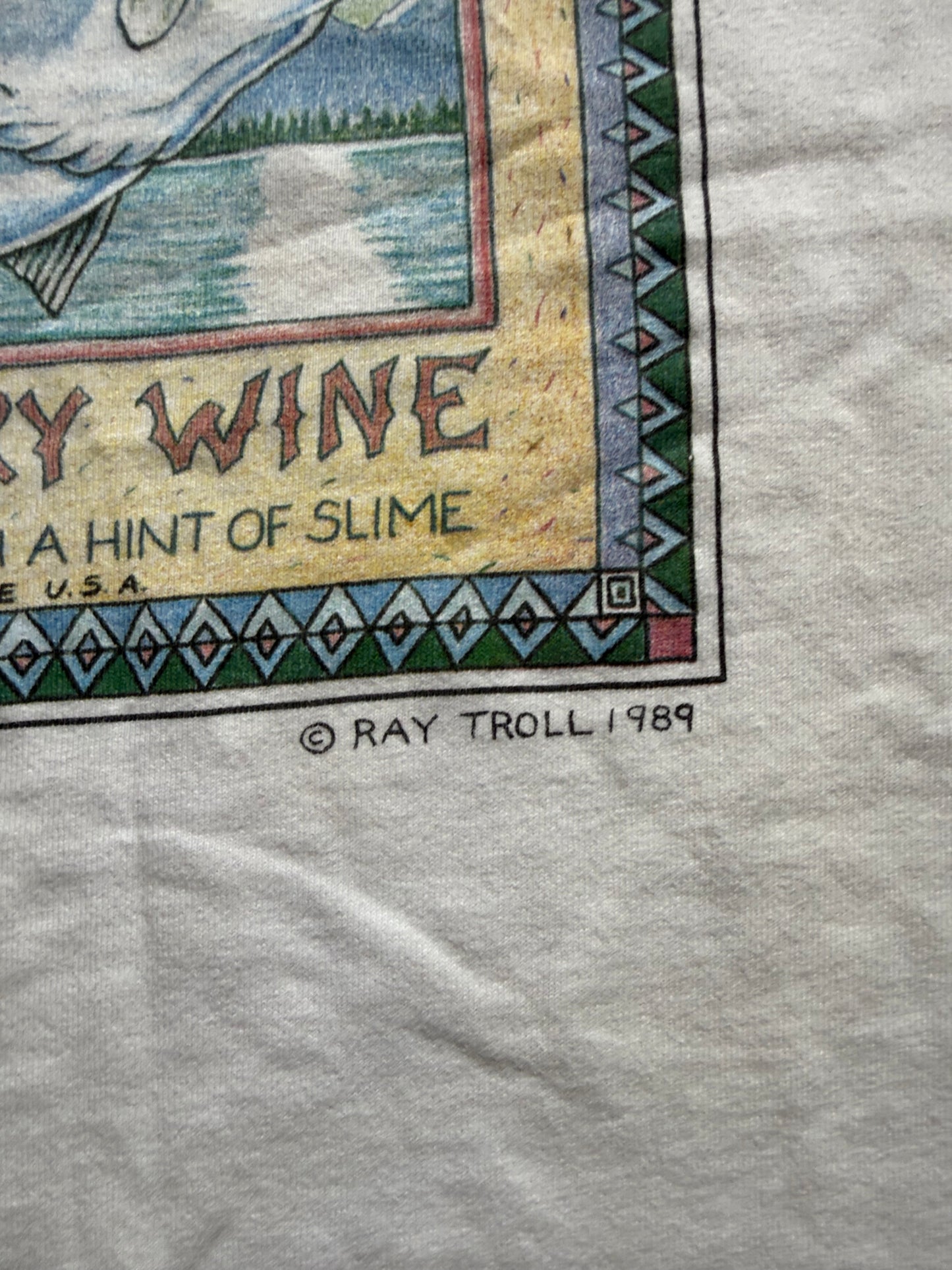 Vintage Ray Troll Cosmic Coho Salmonberry Wine Tee. Size L