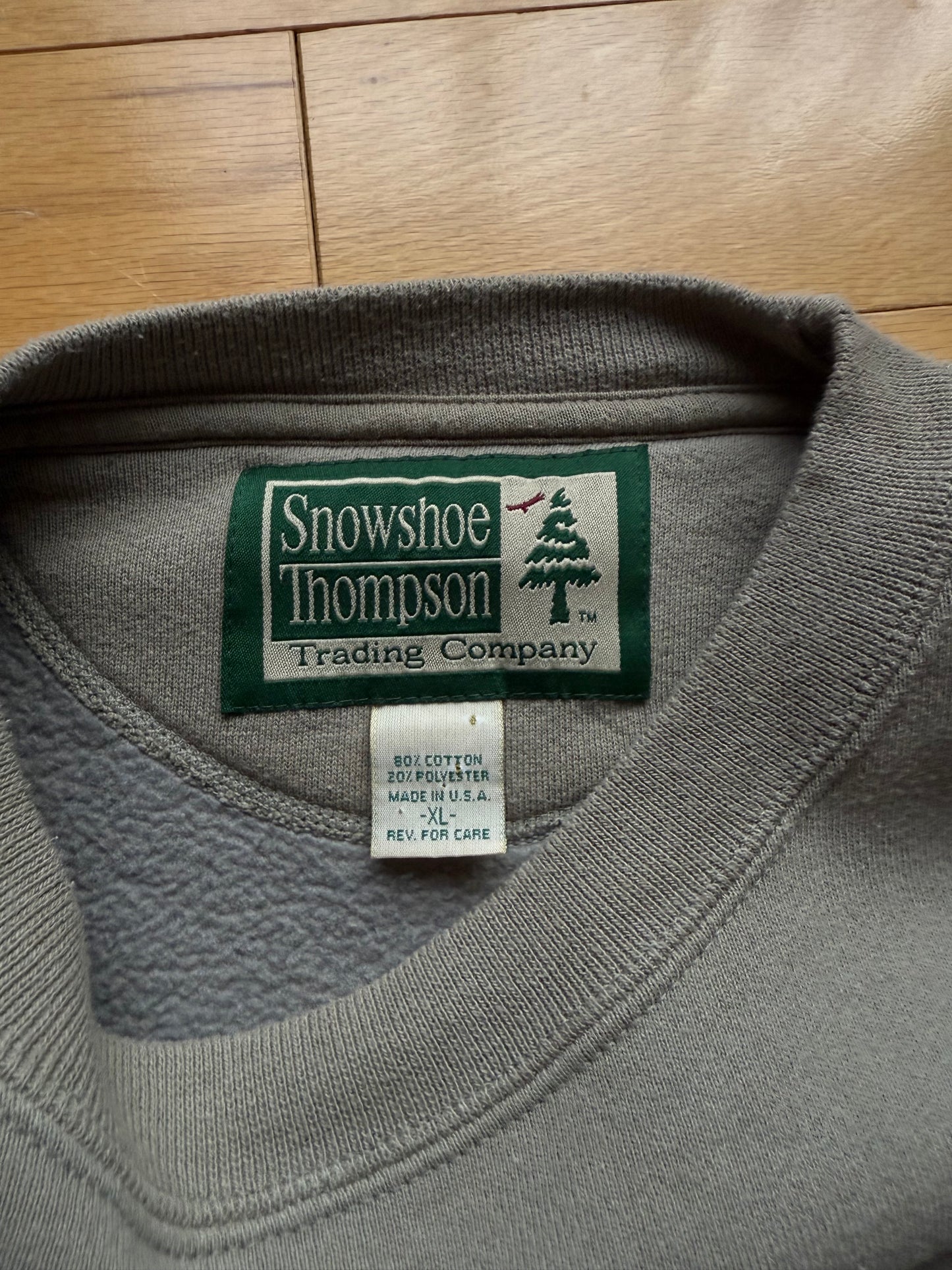 Vintage Snowshoe Thompson Northern Pike Crewneck