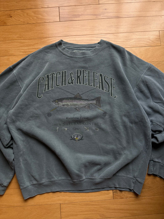 Vintage Big Rock Catch and Release Crewneck