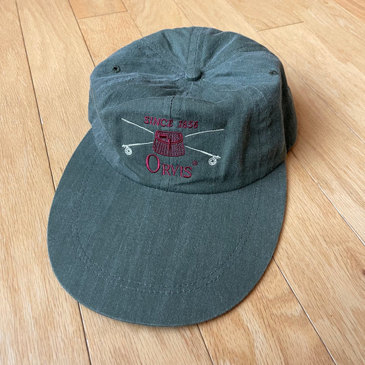 Vintage Orvis Logo Long Bill Hat
