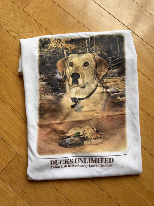 Vintage Ducks Unlimited Yellow Lab Reflections Tee. Size M
