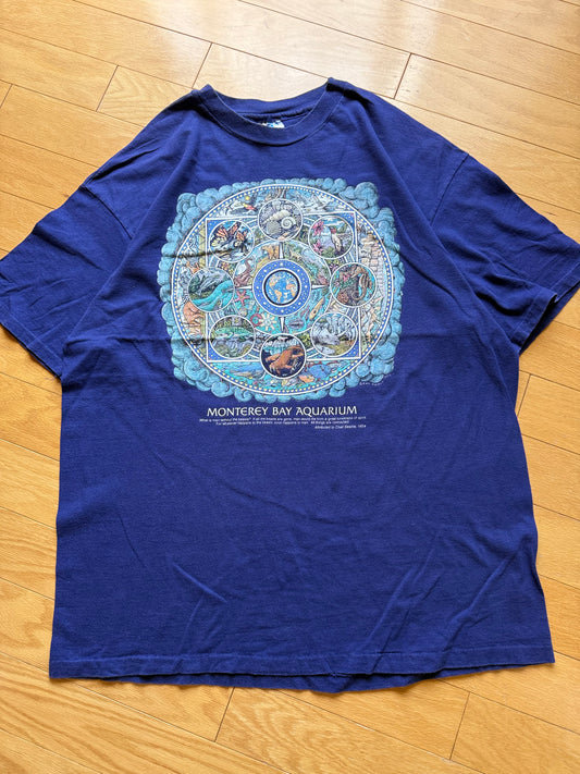 Vintage Ray Troll Monterey Bay Aquarium. Size XL