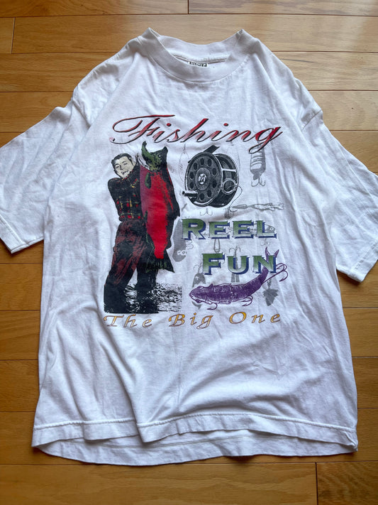 Vintage Bugle Boys Reel Fun Fishing Tee