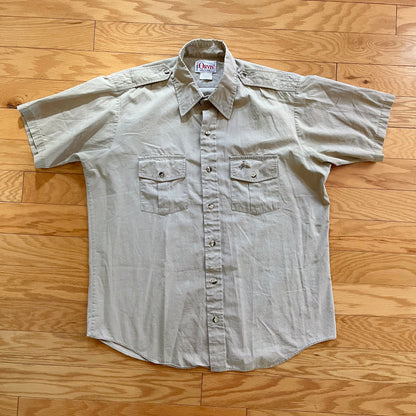Vintage 80s Duck Embroidered Short Sleeve Shirt