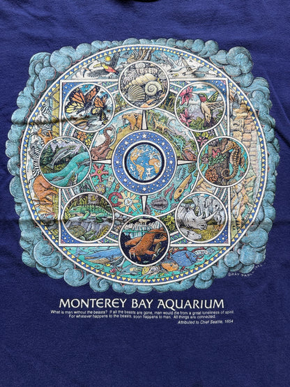 Vintage Ray Troll Monterey Bay Aquarium. Size XL