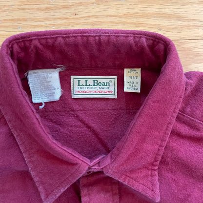 Vintage L.L. Bean Embroidered Chamois Shirt
