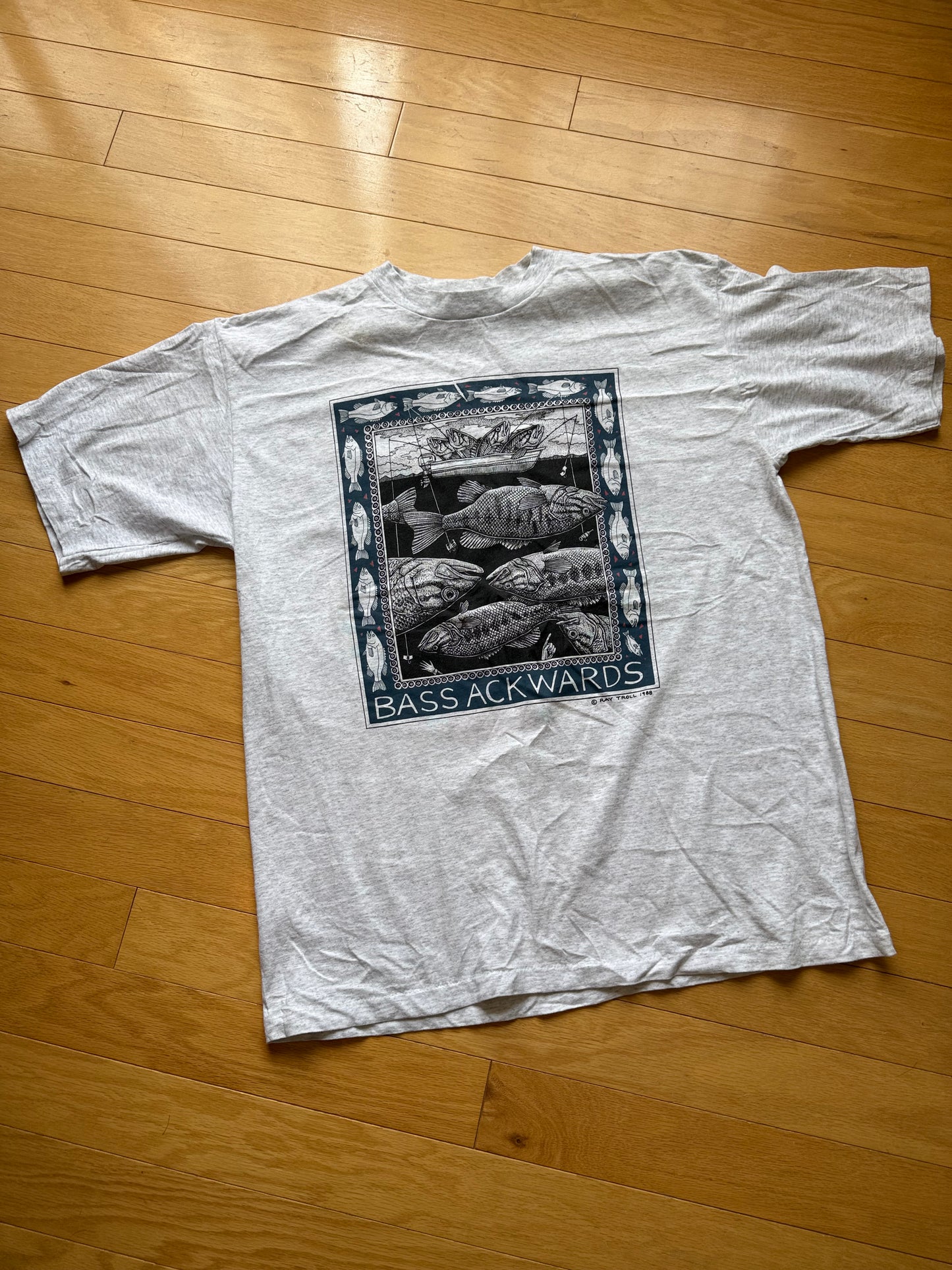 Vintage Ray Troll Test Print Tee. Size XL