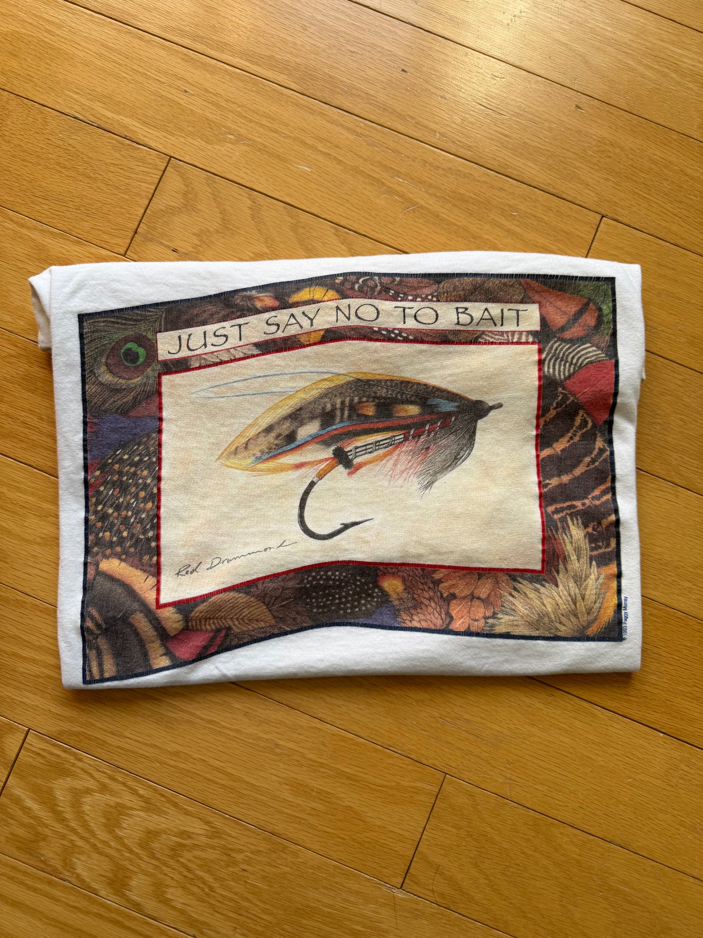 Vintage Peggy Murray Just Say No To Bait Tee