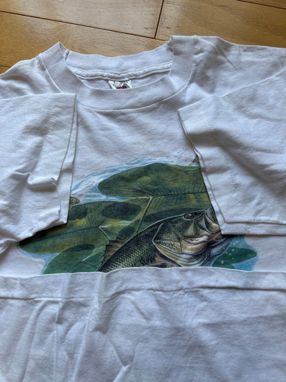 Vintage Jon Q Wright Lily Pad Action Tee. Size L