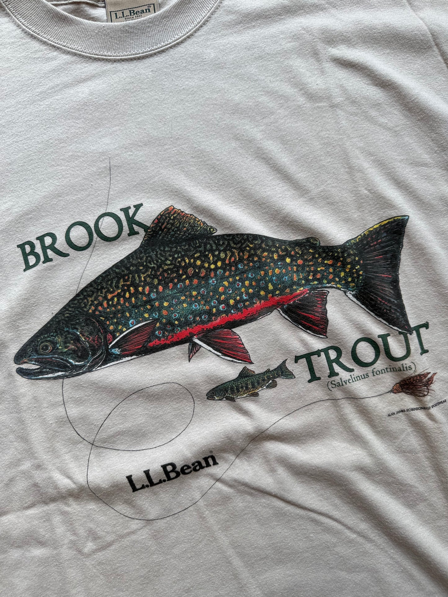 Vintage L.L. Bean Brook Trout Tee. Size XL