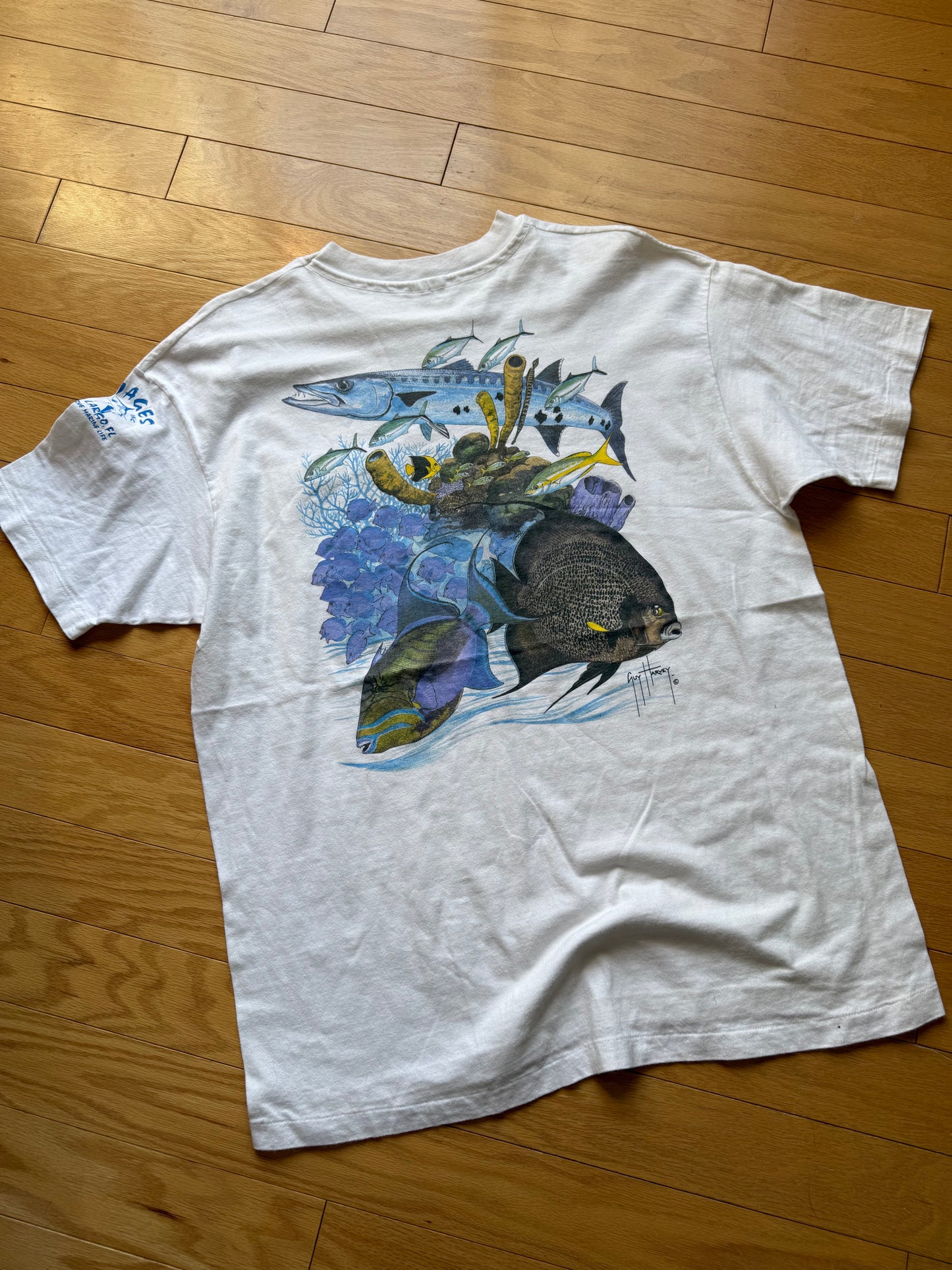Vintage Guy Harvey Reef Life Tee. Size L