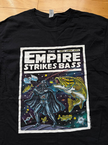 Ray Troll Empire Strikes Bass Tee. Size L
