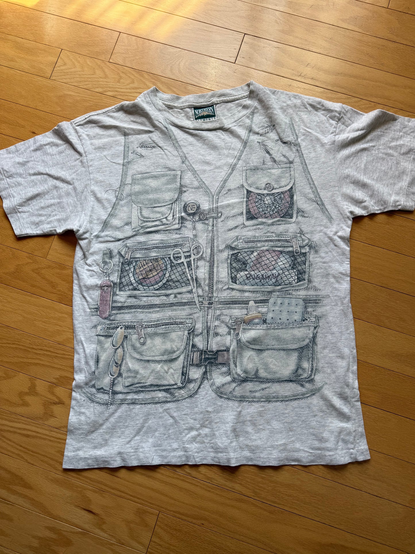 Vintage Loaded Vest AOP Tee. Size XL
