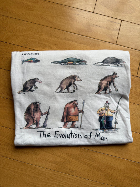 Vintage Far Side Comics The Evolution of Man Tee
