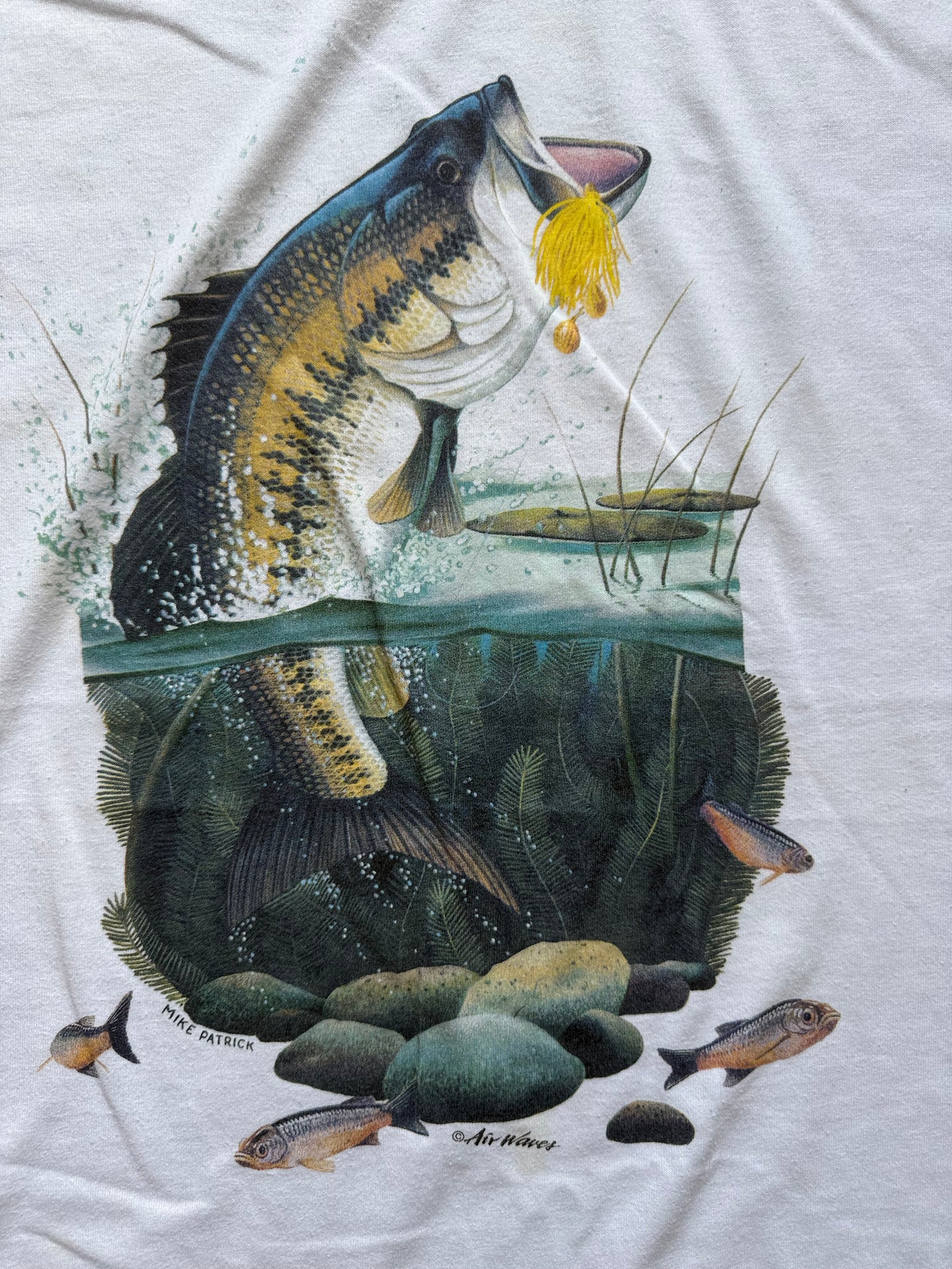 Vintage Mike Patrick Bass Tee. Size XXL