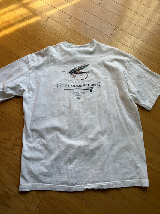 Vintage Cutter & Buck Catch & Release Tee. Size XL