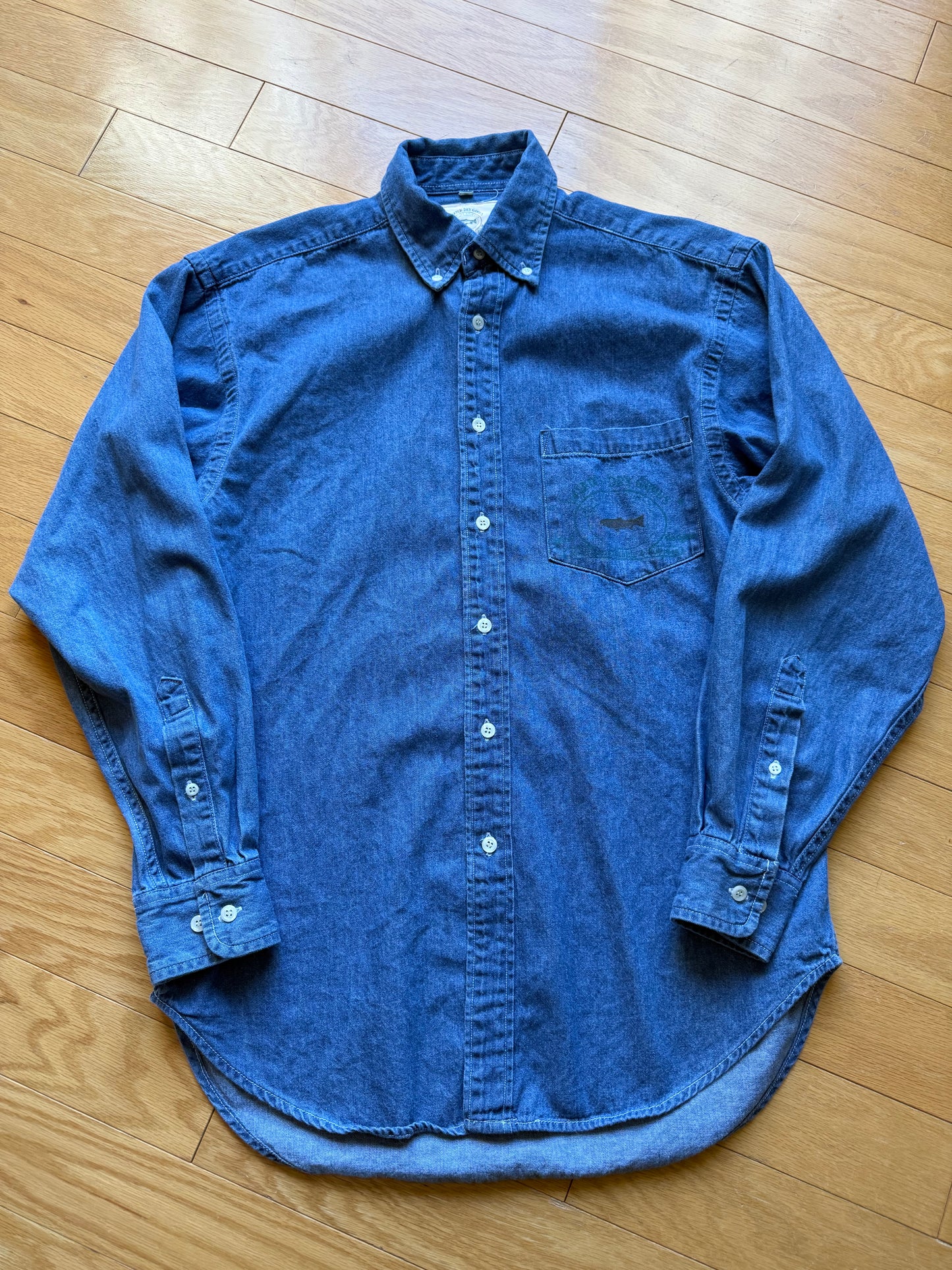 Vintage Wasatch Denim Fish On Shirt