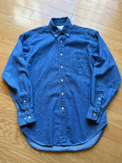 Vintage Wasatch Denim Fish On Shirt