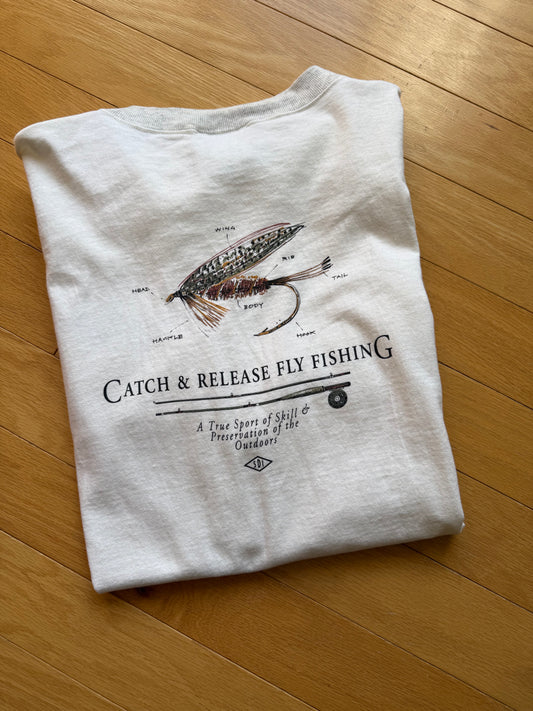 Vintage Cutter & Buck Catch & Release Tee. Size XL