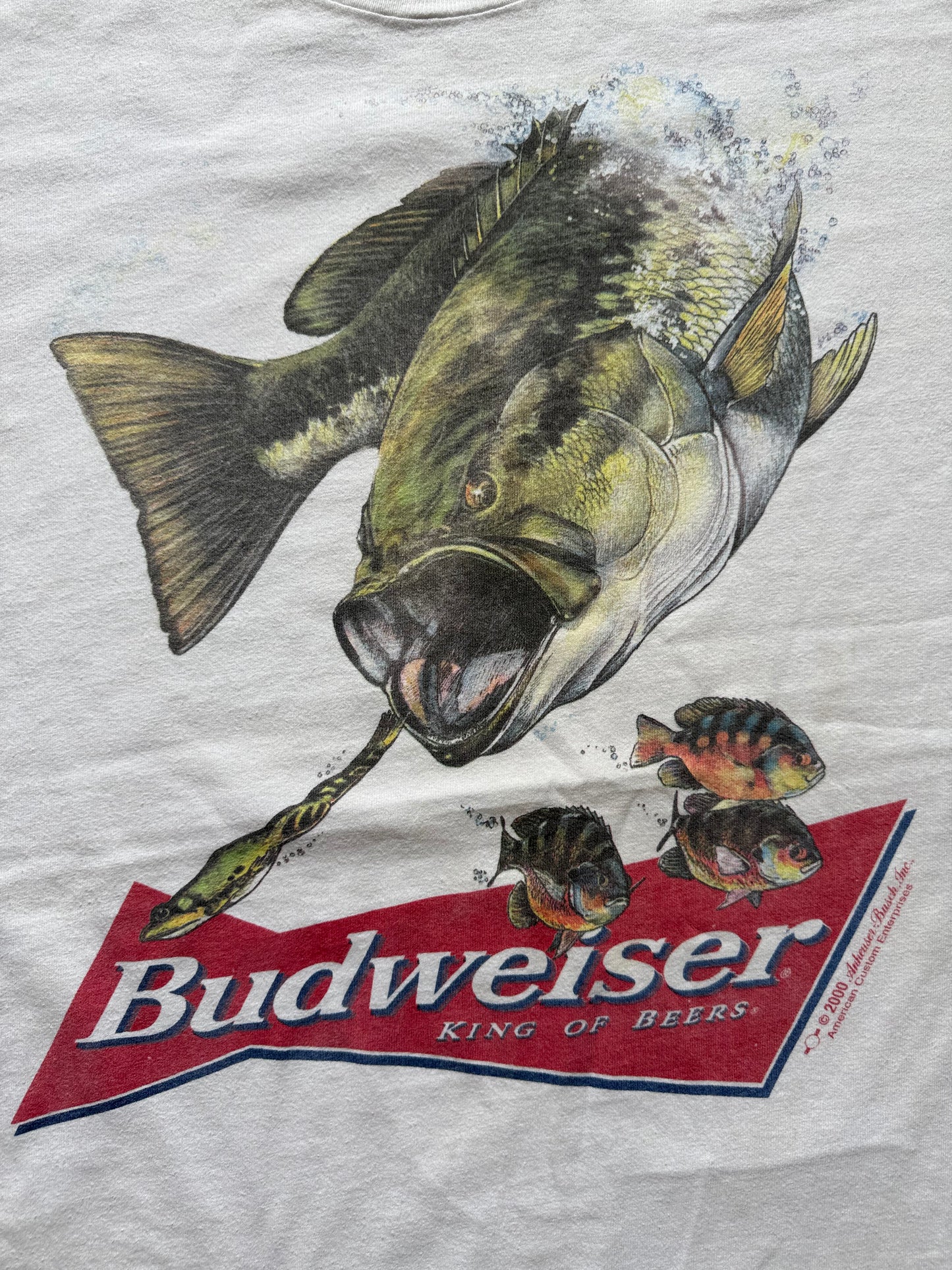 Vintage Budweiser Frog Bite Tee. Size XXL