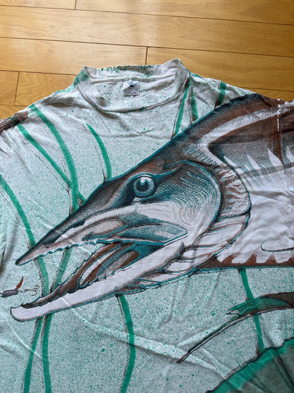 Vintage AOP Musky Tee. Size XXL