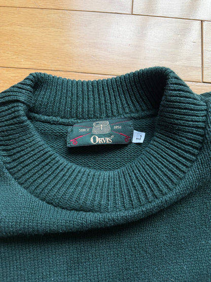 Vintage Orvis Embroidered 5 Fly Sweater