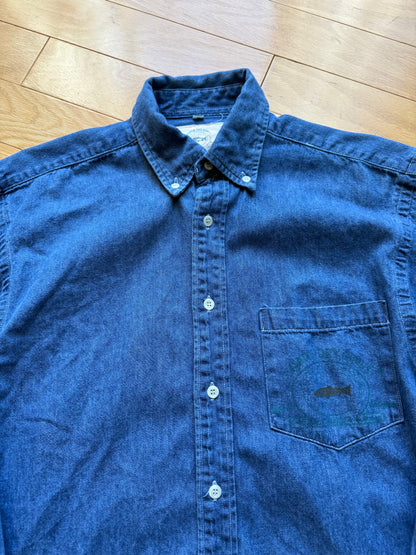 Vintage Wasatch Denim Fish On Shirt