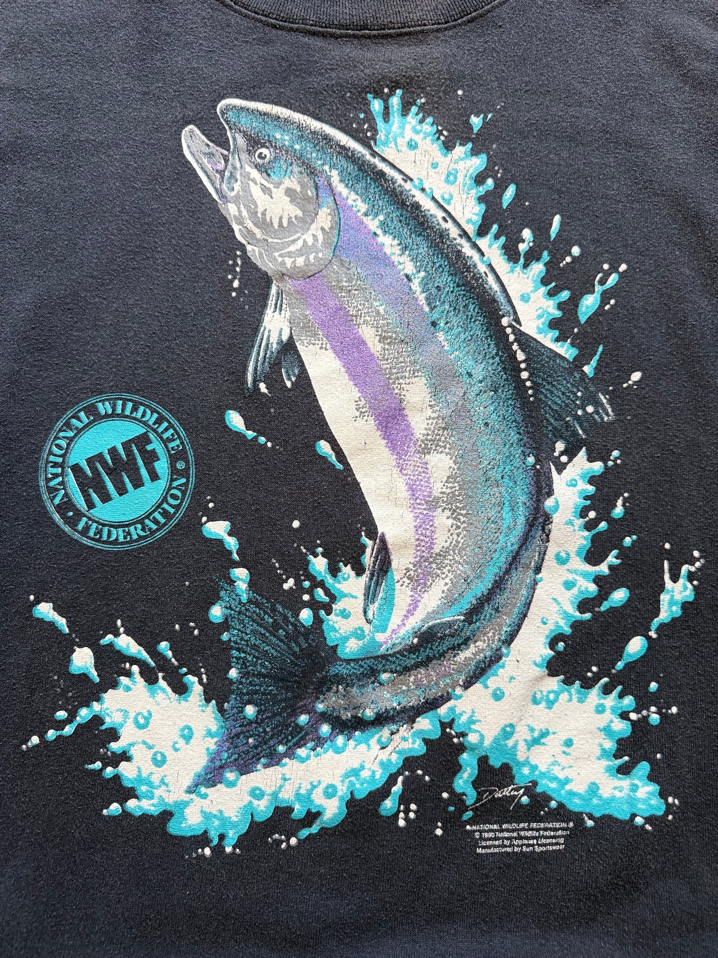 Vintage National Wildlife Federation Steelhead Sweatshirt. Size M