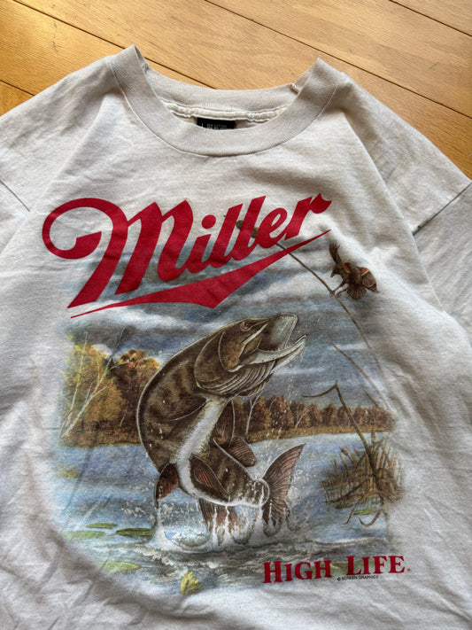 Vintage Miller Musky Tee. Size L