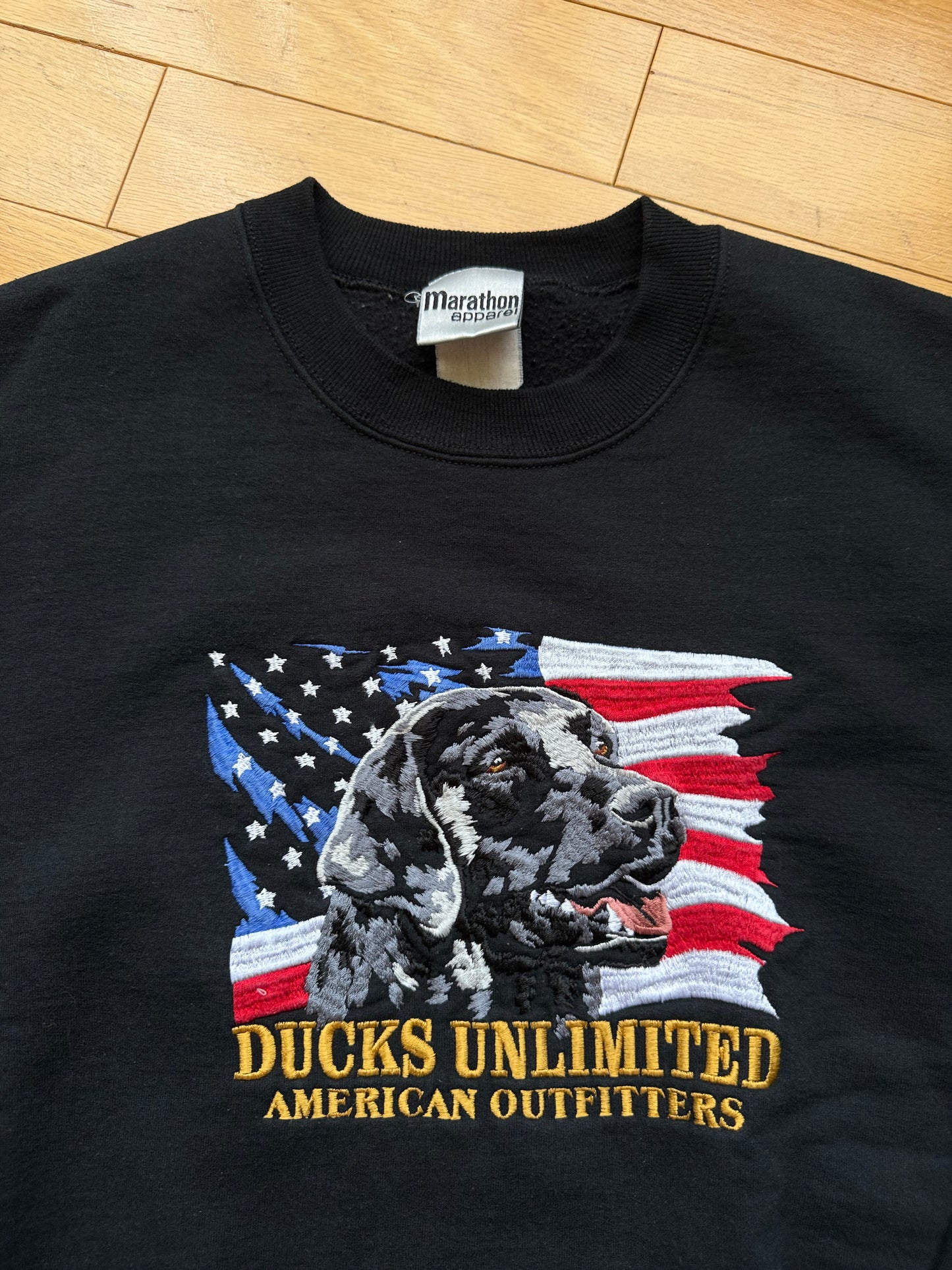 Vintage Ducks Unlimited Black Lab USA Sweatshirt