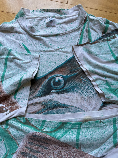 Vintage AOP Musky Tee. Size XXL