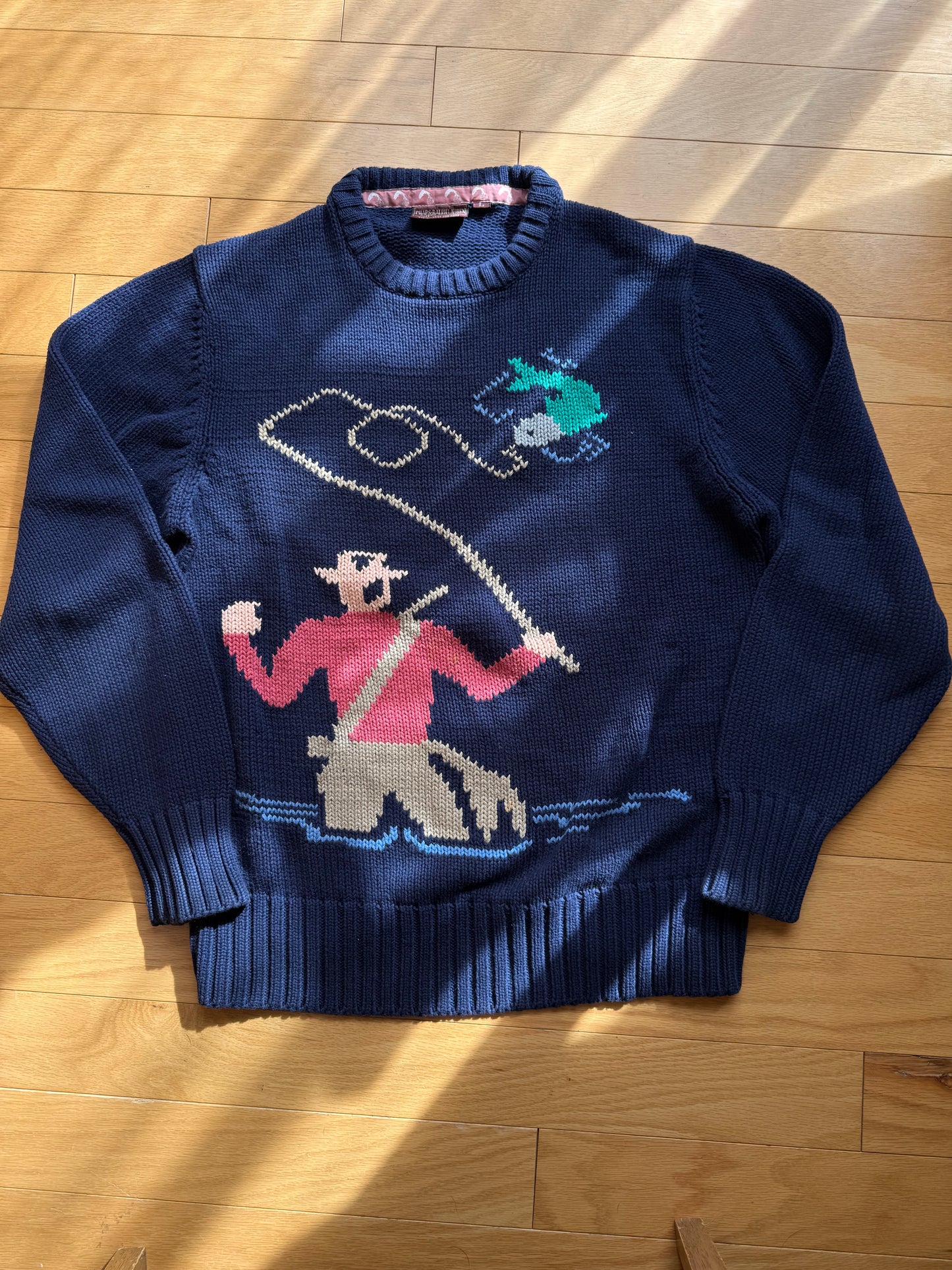 Vintage Chaps Ralph Lauren Knit Wading Fisherman Sweater