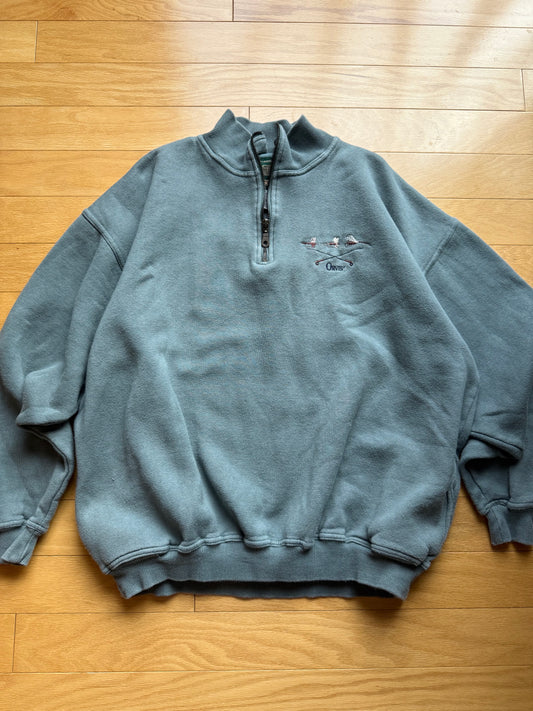 Vintage Orvis Embroidered Flies 1/4-Zip Pullover