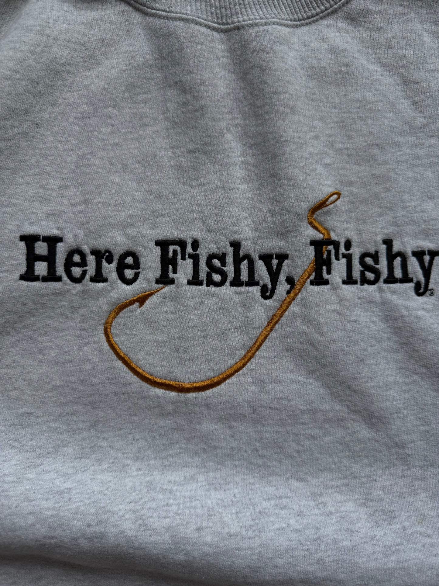 Vintage Here Fishy Fishy Crewneck