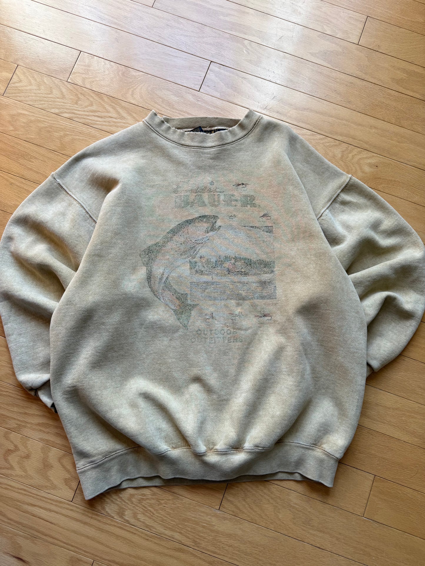 Vintage Eddie Bauer Faded Trout Sweatshirt