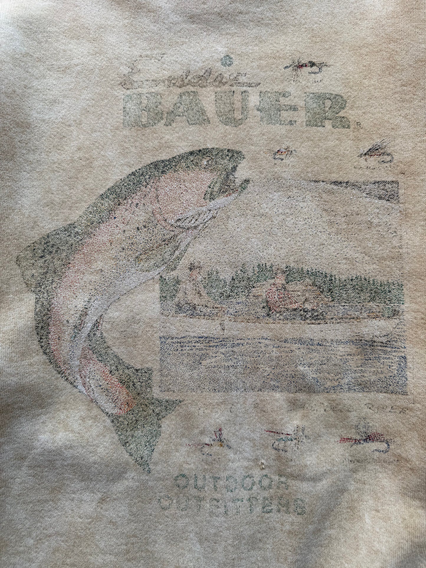 Vintage Eddie Bauer Faded Trout Sweatshirt