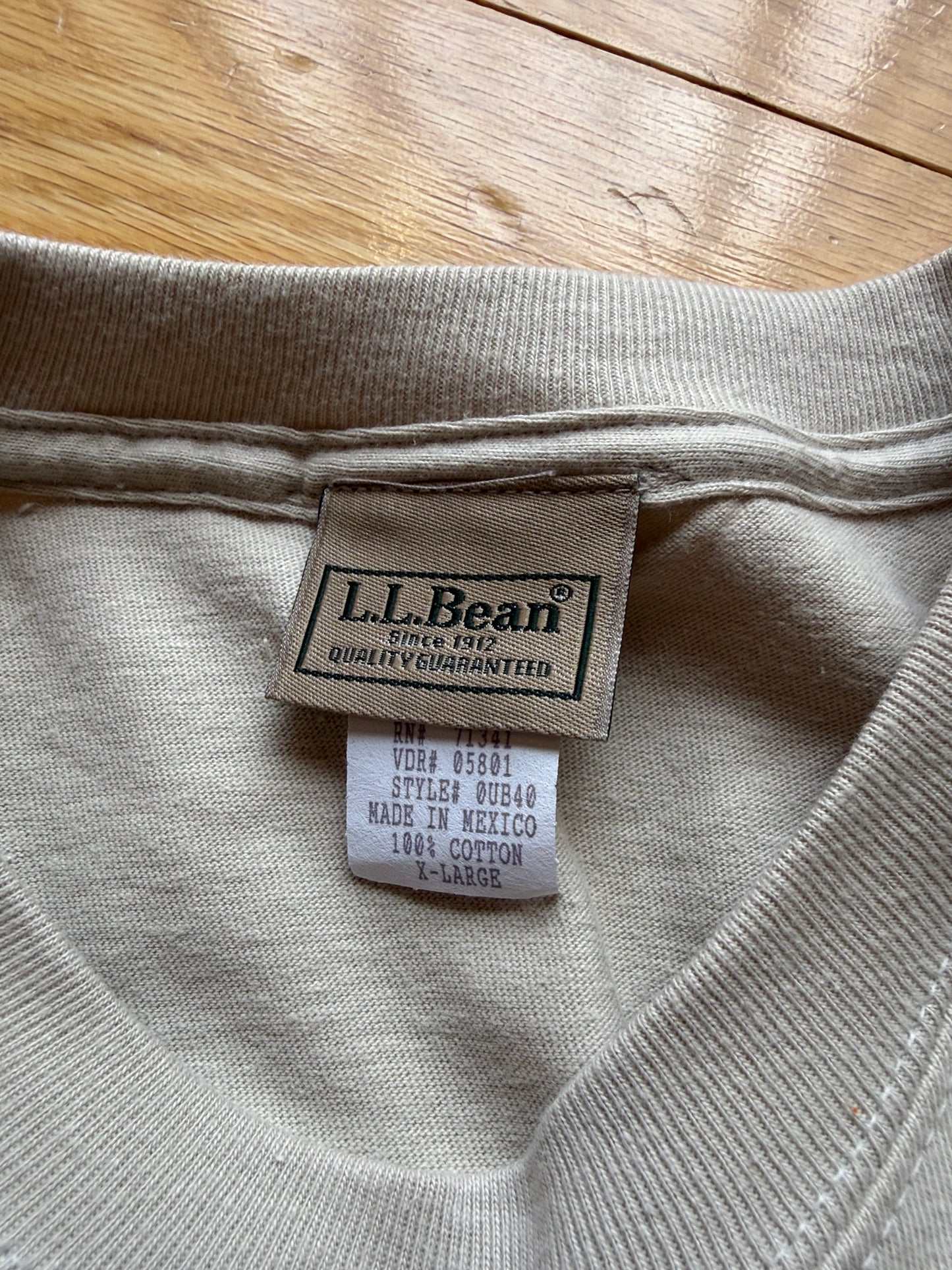 Vintage L.L. Bean Brook Trout Tee. Size XL