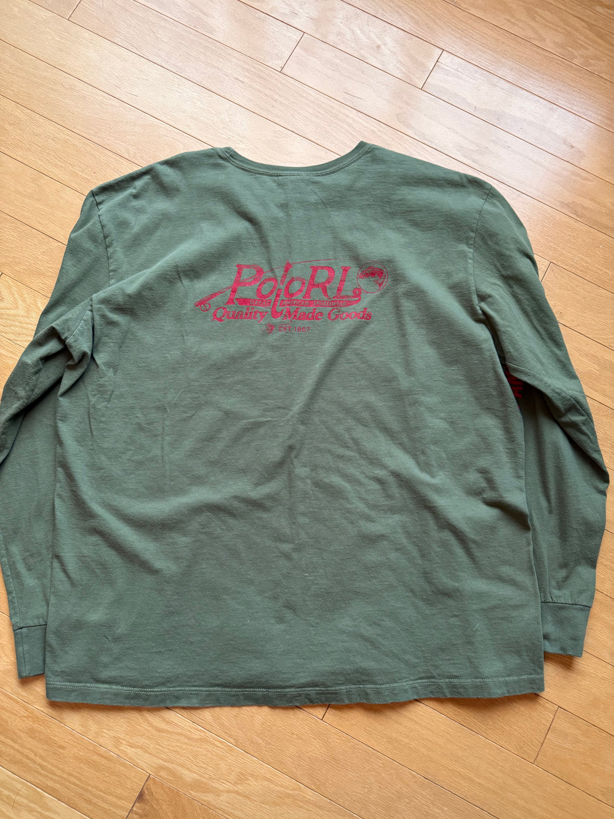 Vintage Polo Catch & Release Long Sleeve Tee. Size XL