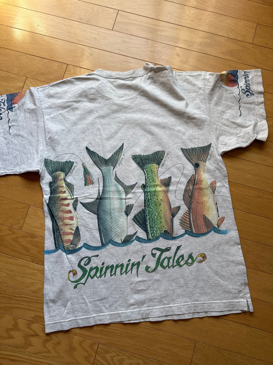 Vintage Caribbean Souls Spinnin Tales Tee. Size L