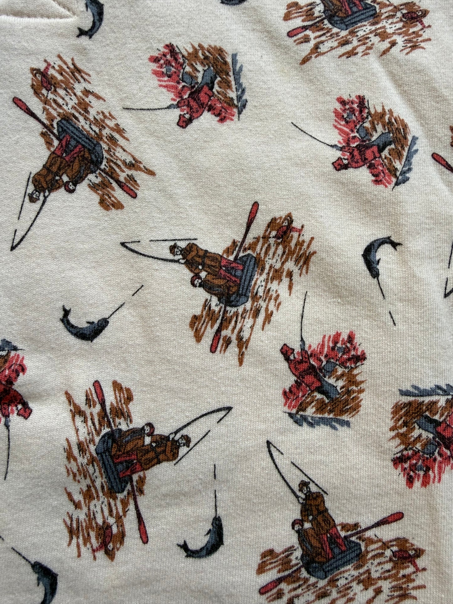 Vintage Pendleton Fisherman Print Polo. Size M
