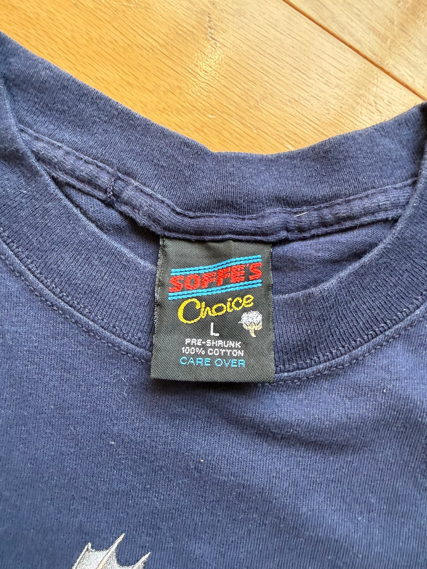 Vintage Joseph Tomelleri Striped Bass Tee. Size L