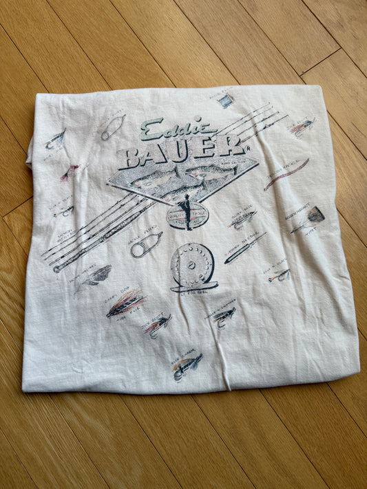 Vintage Eddie Bauer Fly Gear Long Sleeve Tee. Size L
