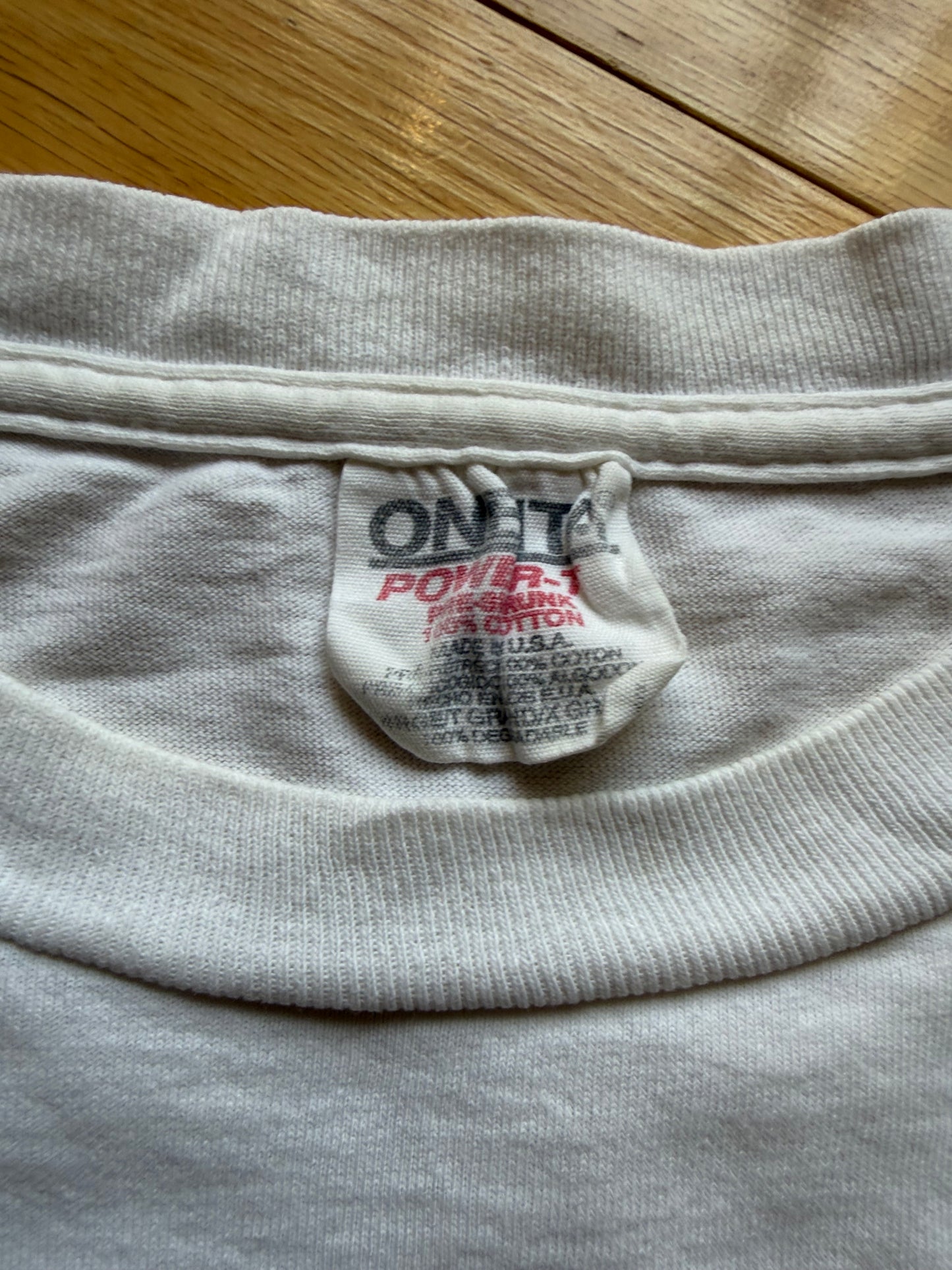 Vintage Salmon Tee. Size XL