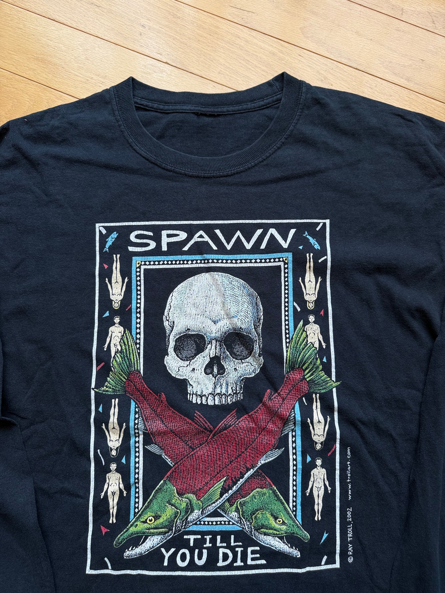 Vintage Ray Troll Spawn Till You Die Tee. Size L