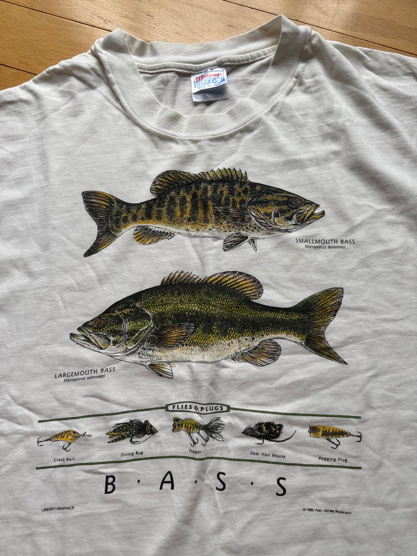 Vintage Alan James Robinson Bass Tee. Size XXL