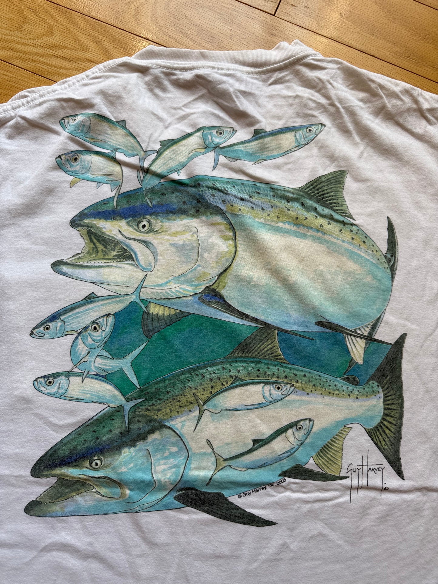 Vintage Guy Harvey Speckled Trout Tee. Size XL