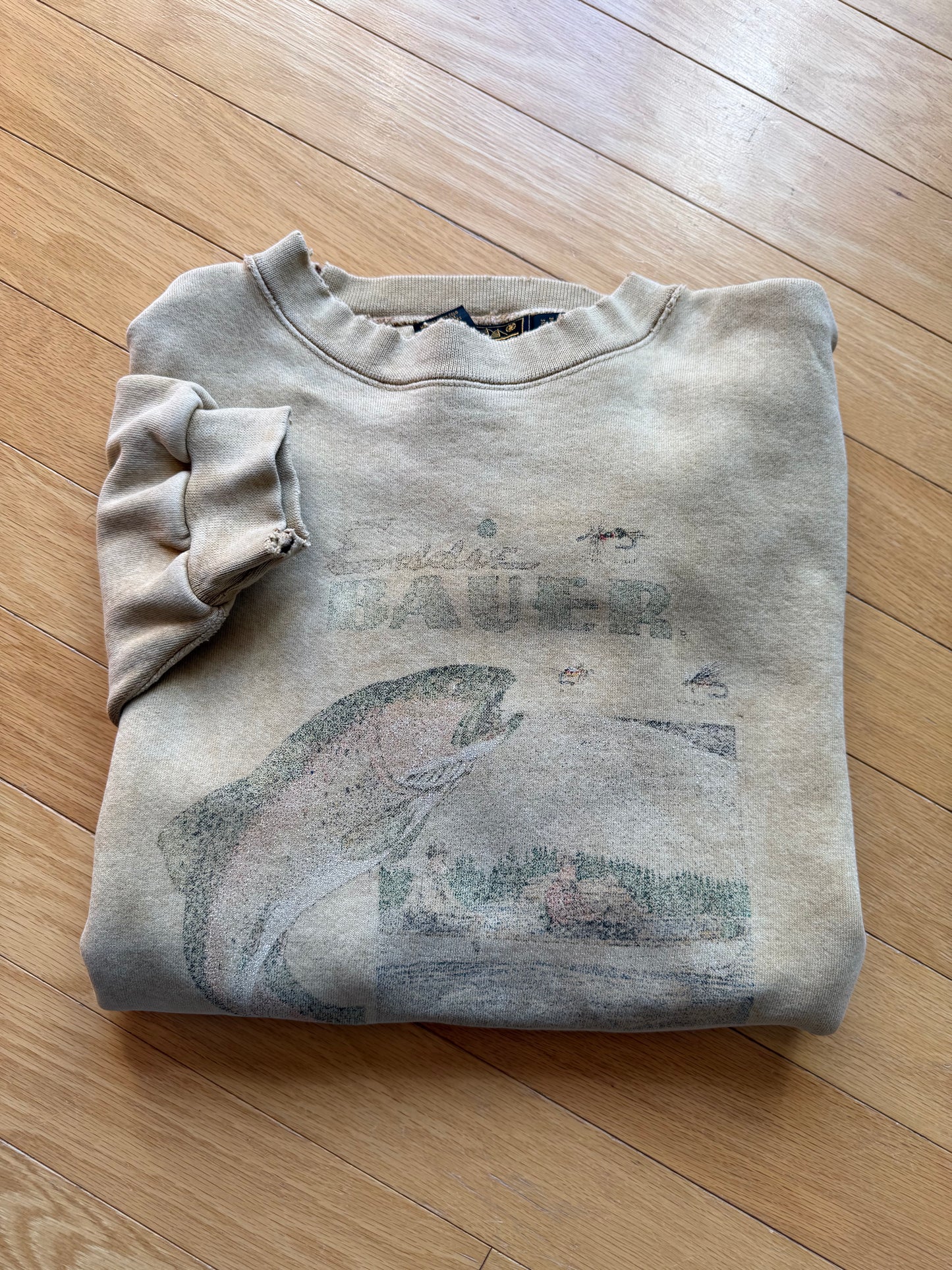 Vintage Eddie Bauer Faded Trout Sweatshirt