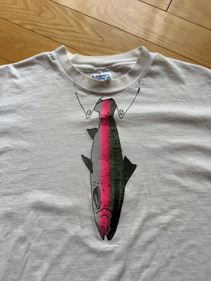 Vintage Rainbow Tie Tee. Size L