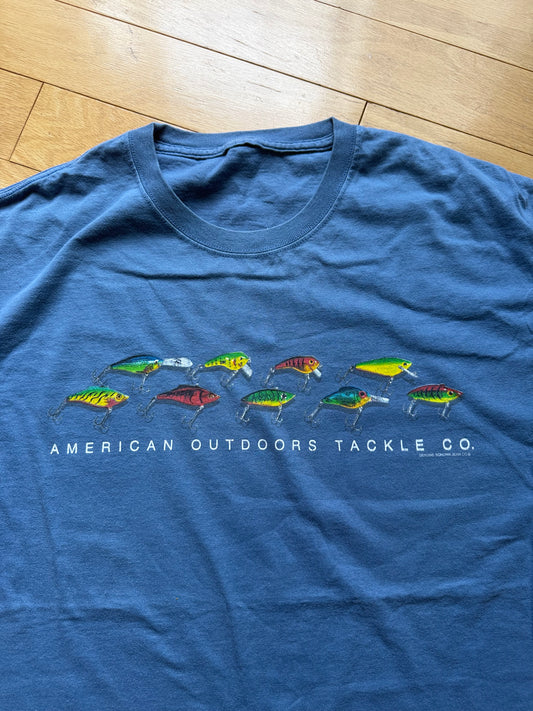 American Outdoors Tackle Co Tee. Size L