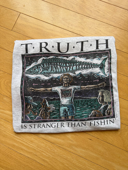 Vintage Ray Troll Truth Is Stranger Than Fishin Tee. Size XXL